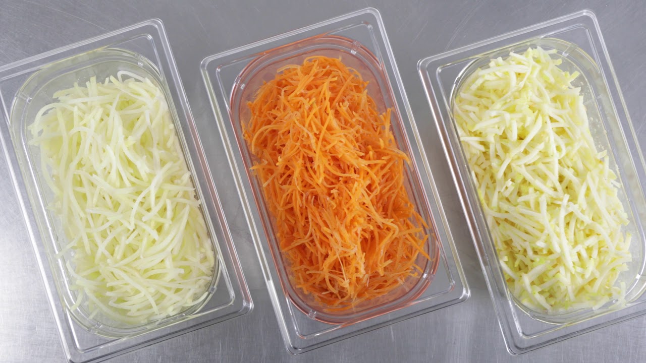 Robot-Coupe R301 Ultra  Food Processor : Julienne Potatoes, Carrots, Apples