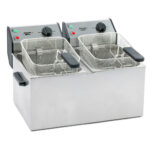 Electric tabletop fryer 2x8L ROLLER GRILL FD80D