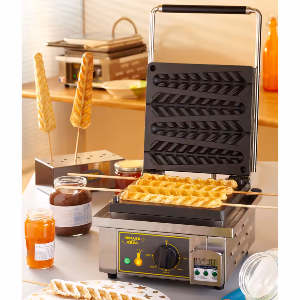 010.0447_001 Waffelgerät ROLLER GRILL GES23 4 Maisstäbchen – Bild 1