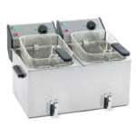 Electric fryer 2x8L ROLLER GRILL FD80DR with drainage tap
