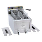 Electric fryer 2x8L ROLLER GRILL RFE8D with drainage tap