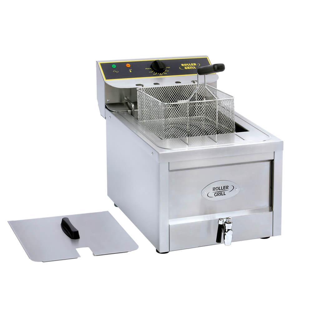 010.1029_001 Electric fryer 12L ROLLER GRILL RFE12 with drainage tap - Image 1