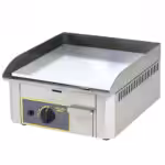 Gas-Platte ROLLER GRILL PSR400GI mit glatter Edelstahloberfläche