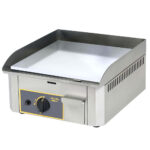 Gas griddle ROLLER GRILL PSR400GI with smooth stainless steel surface