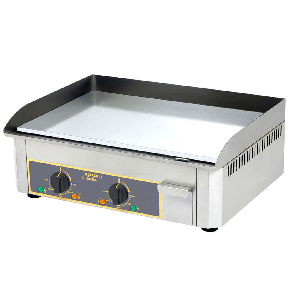 010.1081_001 Electric griddle ROLLER GRILL PSR600EI with smooth stainless steel surface - Image 1