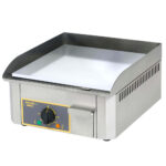Electric griddle ROLLER GRILL PSR400EI with smooth stainless steel surface
