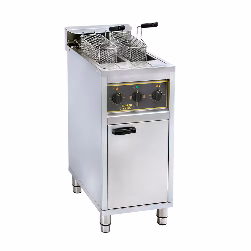 010.1407_001 Elektrische Standfritteuse 2x10L ROLLER GRILL RFE 20 C 380V – Bild 1