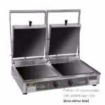 Doppelte keramische Sandwichmaker ROLLER GRILL GVD335R Premium oben-unten gerippt