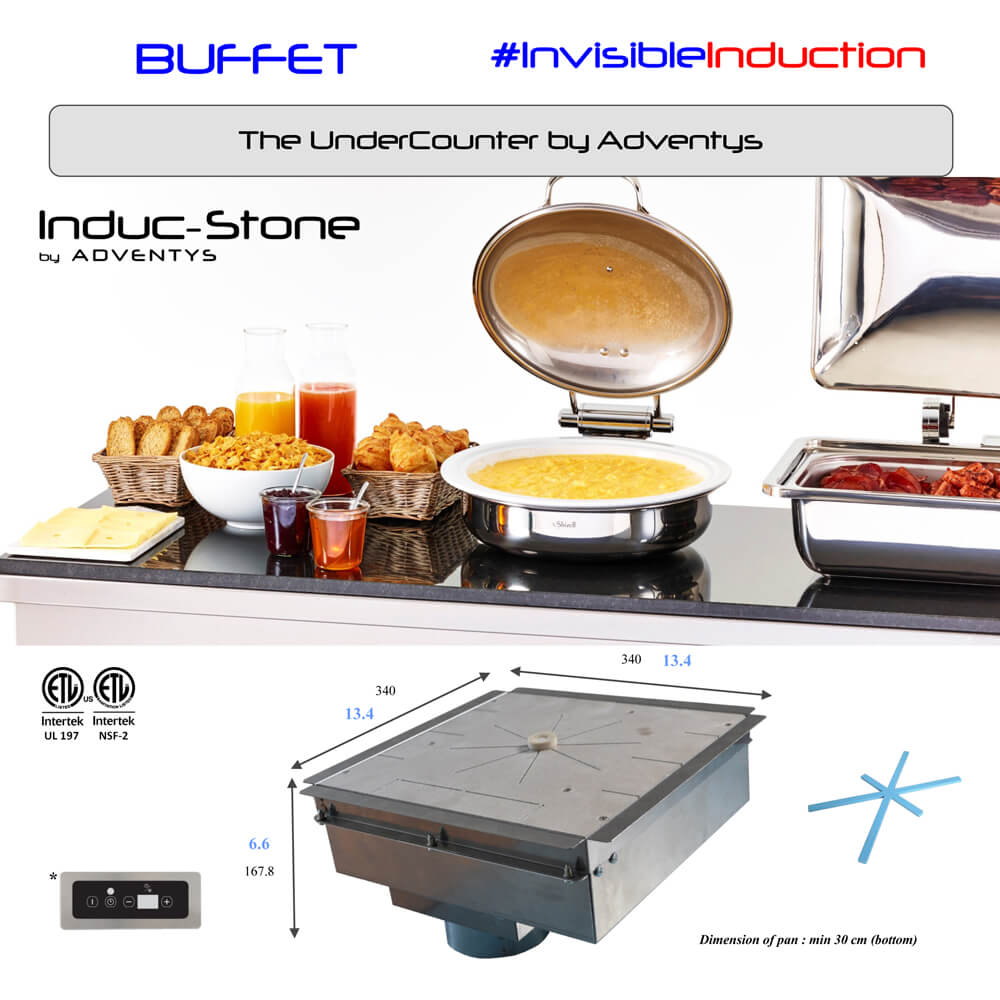 022.0116_001_8knm-49 Inductive hob ADVENTYS Induc’Stone - Image 1
