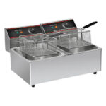 Electric tabletop fryer 2x6L KROBE