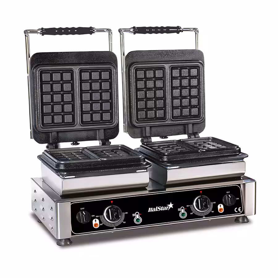 058.0018_001 Doppelte Waffelmaschine ItalStar ITAL0018 – Bild 1
