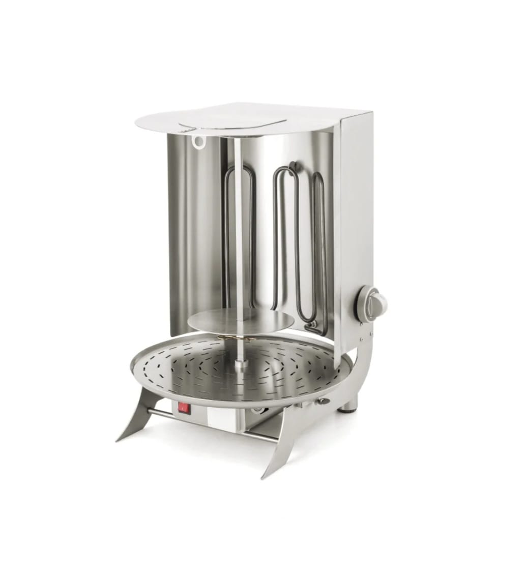 DE1 Gyros - Dönergrill ηλεκτρικός ΜΙΝΙ 20 kg – 400x470x610mm - 3,3 kW - με μοτέρ κάτω - Visvardis DE1 - Image 1