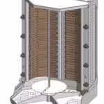 Gyros - Dönergrill elektrisch - GIGAS PRO 350 kg – 820x830x1220mm - 27,2 kW mit Motor unten - Visvardis DE350V PRO