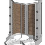 Gyros - Dönergrill ηλεκτρικός - GIGAS PRO 350 kg – 820x830x1220mm - 27,2 kW με μοτέρ κάτω - Visvardis DE350V PRO