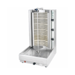 Gyros - Electric Doner Grill 40 - 65 kg – 9.9 kW - 530x640x990mm - with motor below - Visvardis DE3A