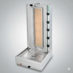 Gyros - Gas Doner Grill 70-90kg – 17.5 kW - 530x640x1150mm - with motor below - Visvardis DG10A