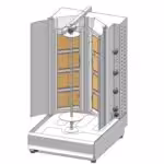 Gyros - Dönergrill mit Erdgas 100kg - 28 kW - 550x700x1040mm - mit Motor unten - Visvardis DG16V/GT NEU - große Kapazität