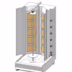 Gyros - Dönergrill mit Erdgas 140kg – 35 kW - 550x700x1200mm - mit Motor unten - Visvardis DG20V /20GTNEW - große Kapazität