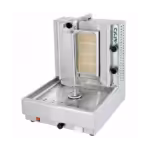 Gyros - Dönergrill mit Erdgas 20-25kg - 7 kW - 530x640x670mm - mit Motor unten - Visvardis DG4A