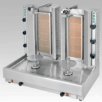Gyros - Gas Doner Grill 60-70kg – Double - 21 kW (2x10.5 kW) - 940x640x830mm - with motor below - Visvardis DG6+6A