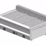 Gas-Wassergrill – Tischmodell - dreifach - 1090x700x350mm - 24 kW - Visvardis G370C - mit Vertikal Rost Ø7