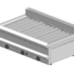 Grill νερού αερίου – επιτραπέζιο - τριπλό - 1090x700x350mm - 24 kW - Visvardis G370C - με Κάθετη σχάρα Ø7