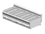 Grill νερού αερίου – επιτραπέζιο - τετραπλό - 1460x600x320mm - 39,6 kW - Visvardis G460CAT - με Κάθετη σχάρα Ø7