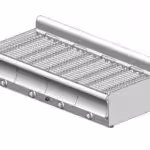 Gas-Wassergrill – Tischmodell - vierfach - 1460x600x320mm - 39,6 kW - Visvardis G460CAT - mit Vertikal Rost Ø7