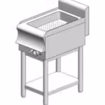 Elektrisches Bain-Marie - mit Basis - einfach - 400x700x860mm - 1,5kW - Visvardis BM170BS CAT