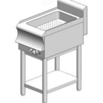 Μπαιν-Μαρί ηλεκτρικό - με βάση - μονό - 400x600x860mm - 1,3kW - Visvardis BM160BS CAT