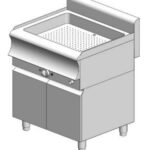 Μπαιν-Μαρί ηλεκτρικό - με ερμάριο - διπλό - 750x600x860mm - 2,5 kW - Visvardis BM260ER CAT