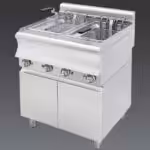 Elektrische Fritteuse - mit Schrank - doppelt - Turbo - 2 x 20L - 36,0 kW - 800x900x860mm – Visvardis FE20+20ER CAT TUR