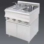 Electric fryer - with cabinet - double - Turbo - 2 x 20L - 36.0 kW - 800x900x860mm – Visvardis FE20+20ER CAT TUR