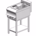 Elektrische Fritteuse - mit Basis - einfach - 8L - 5,4 kW - 400x600x860mm - Visvardis FE8TRBS CAT