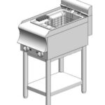 Φριτέζα ηλεκτρική - με βάση - μονή - 15L - 7,5 kW - 400x700x860mm - Visvardis FE15BS CAT