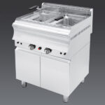 Φριτέζα αερίου - με ερμάριο - διπλή - 2 x 20L - 24,0 kW - 750x900x860mm - Visvardis FG20+20ER CAT