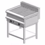 Gas-Wassergrill – mit Basis – doppelt – 750x700x860mm – 16 kW – Visvardis G270BC – mit Vertikal Rost Ø7