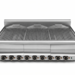 Grill νερού ηλεκτρικό – επιτραπέζιο – τριπλό - 24,0 kW - Visvardis GE370CAT - με κάθετη σχάρα Ø10 - ελαφρώς μεταχειρισμένο