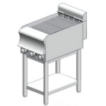 Grill νερού ηλεκτρικό – με βάση - Direct - 400x600x860mm - 5,44 kW - με 4 αντιστάσεις - Visvardis GED460BS CAT