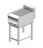 Electric water grill – with base - Direct - 400x700x860mm - 5.44 kW - with 4 resistors - Visvardis GED470BS CAT