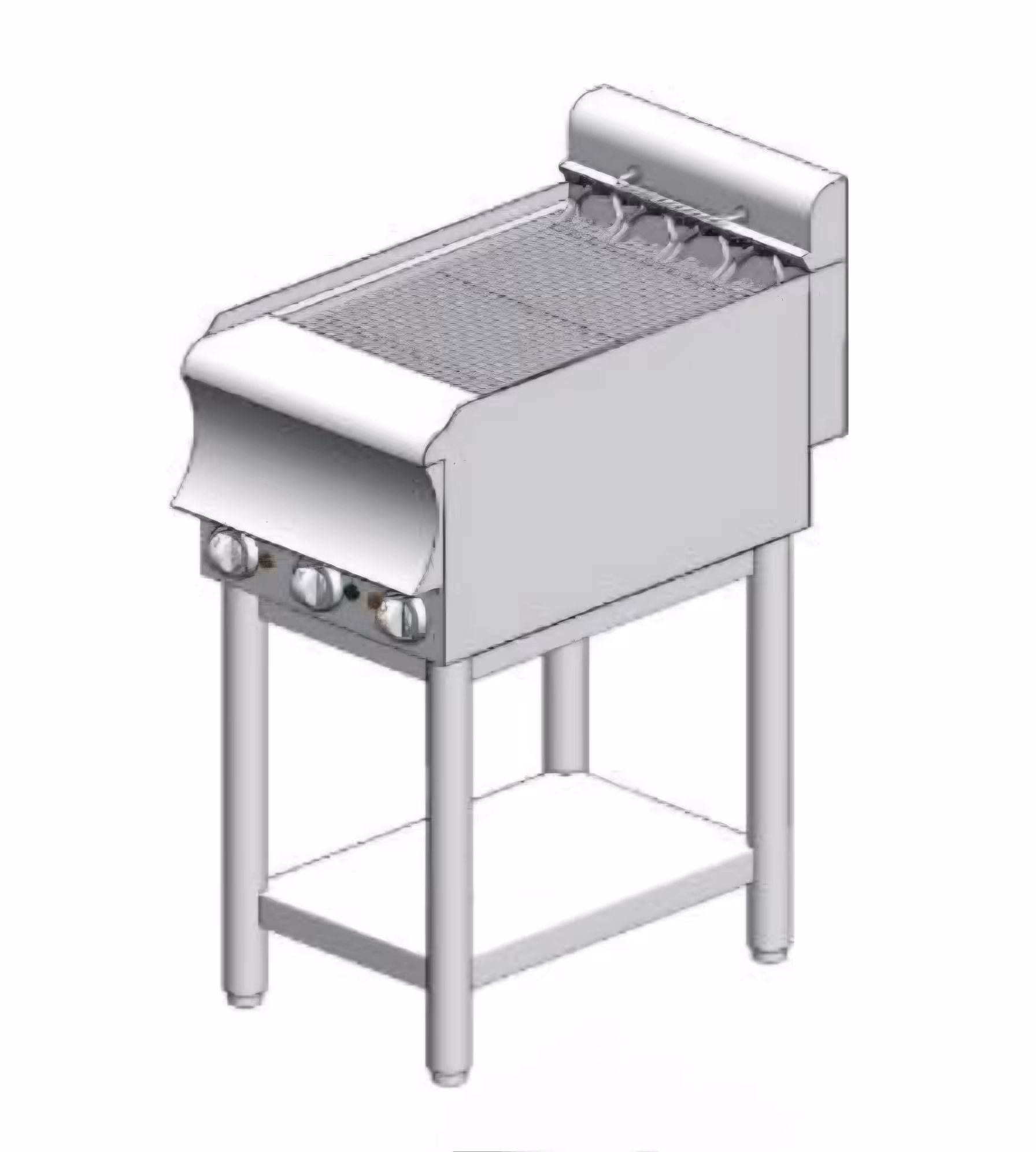 GED460BS CAT Grill Wasser elektrisch – mit Basis - Direct - 400x600x860mm - 5,44 kW - mit 4 Widerständen - Visvardis GED460BS CAT – Bild 1