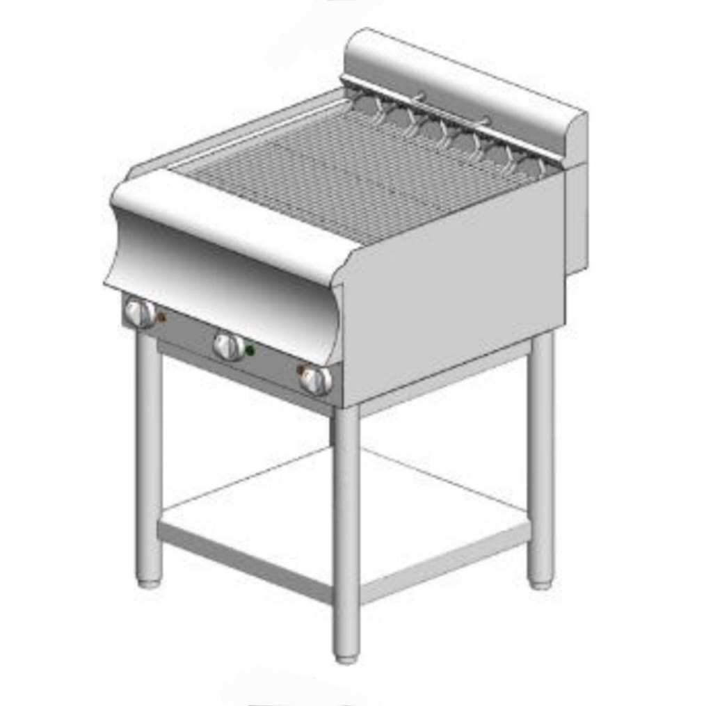 GED660BS CAT Grill νερού ηλεκτρικό – με βάση - Direct - 600x700x860mm – 8,16 kW - με 6 αντιστάσεις - Visvardis GED670BS CAT - Image 1