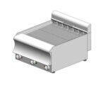 Grill νερού ηλεκτρικό – Direct – επιτραπέζιο - 600x600x320mm - 8,16 kW - με 6 αντιστάσεις - Visvardis GED660CAT