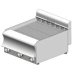 Grill νερού ηλεκτρικό – Direct – επιτραπέζιο - 600x700x320mm - 8,16 kW - με 6 αντιστάσεις - Visvardis GED670CAT