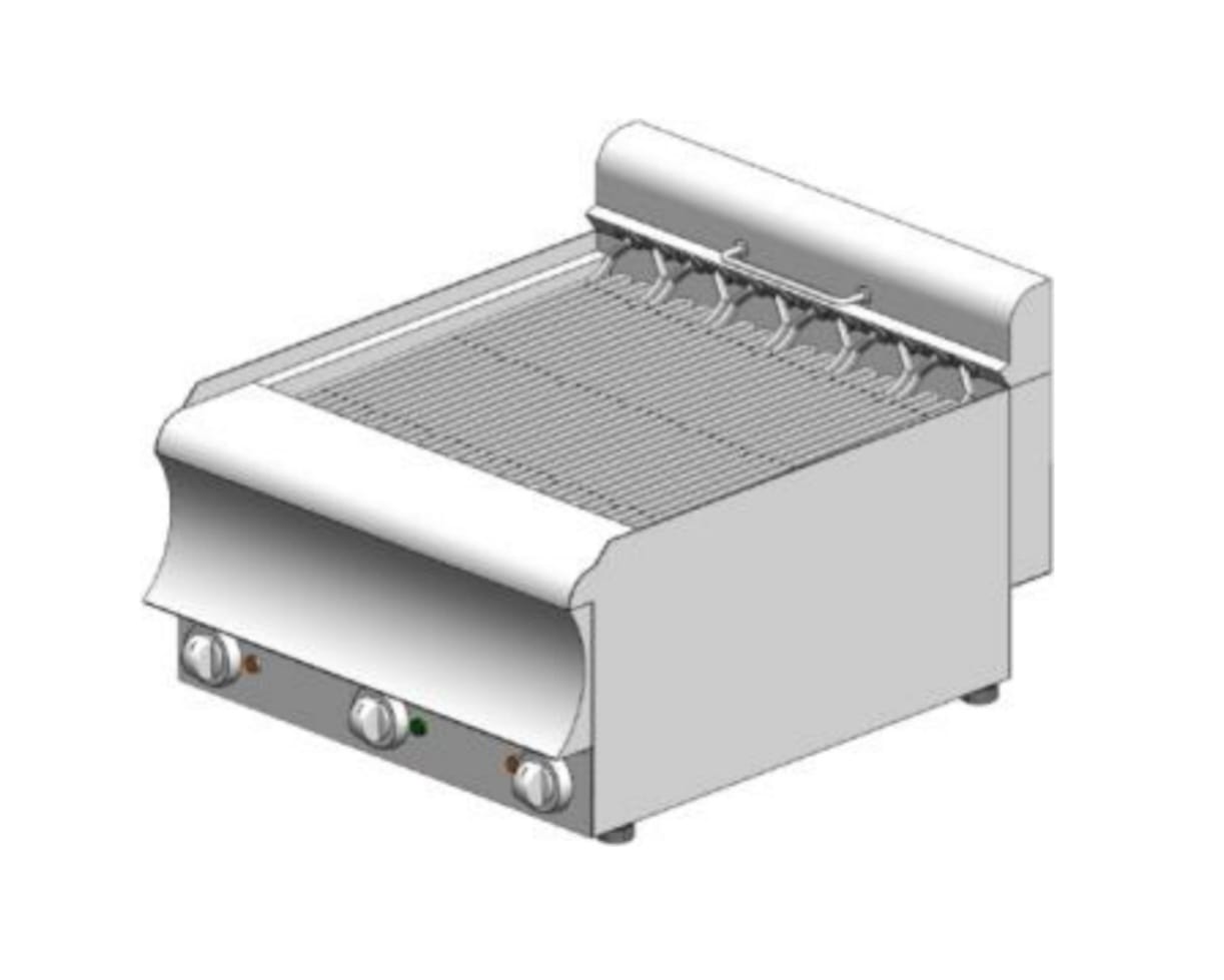 GED660CAT Grill νερού ηλεκτρικό – Direct – επιτραπέζιο - 600x600x320mm - 8,16 kW - με 6 αντιστάσεις - Visvardis GED660CAT - Image 1