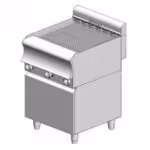 Grill Wasser elektrisch - mit Schrank – Direct - 600x600x860mm – 8,16 kW - mit 6 Heizstäben - Visvardis GED660ER CAT