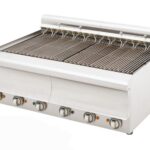 Grill νερού ηλεκτρικό – Direct – επιτραπέζιο - 800x700x320mm – 10,88 kW - με 8 αντιστάσεις - Visvardis GED870CAT