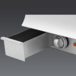 Electric griddle - ribbed - tabletop - double - 750x600x320mm - 7.5 kW - Visvardis PE260R CAT - Image 3