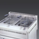 Φριτέζα αερίου - επιτραπέζια - διπλή - 2 x 20L - 24,0 kW - 800x700x350mm – Visvardis FG20+20L70 - Image 2