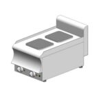 Κουζίνα ηλεκτρική - επιτραπέζια – 6 kW - 2 εστίες - 400x900x320mm - Visvardis KE290CAT